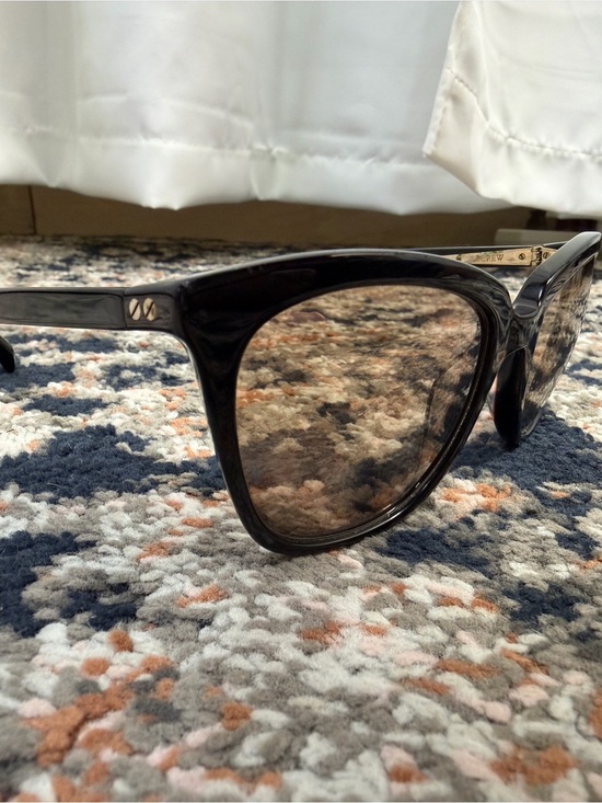 J. Crew ‘Franny’ Retro Black Frame Sunglasses w/ Orange Lenses ASO Duchess Meg main image 10
